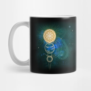 Celestial Sun Star Abstract Mug